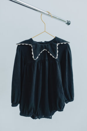 Navy Rompers