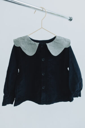 Corduroy Navy Blouse