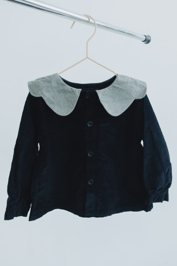 Corduroy Navy Blouse