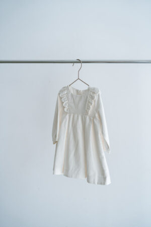 White Scallop Dress
