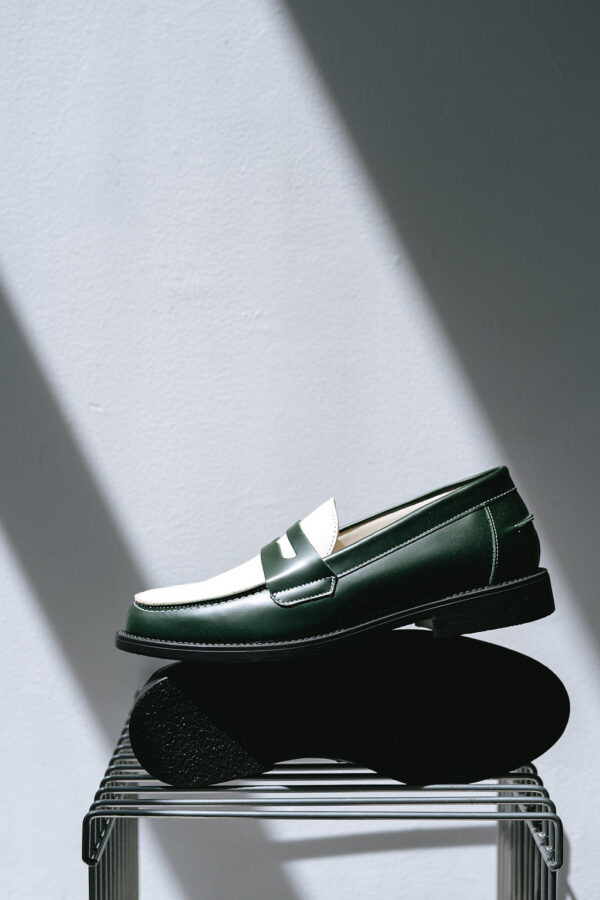 Wilde Green + White Penny Loafer - 画像 (5)