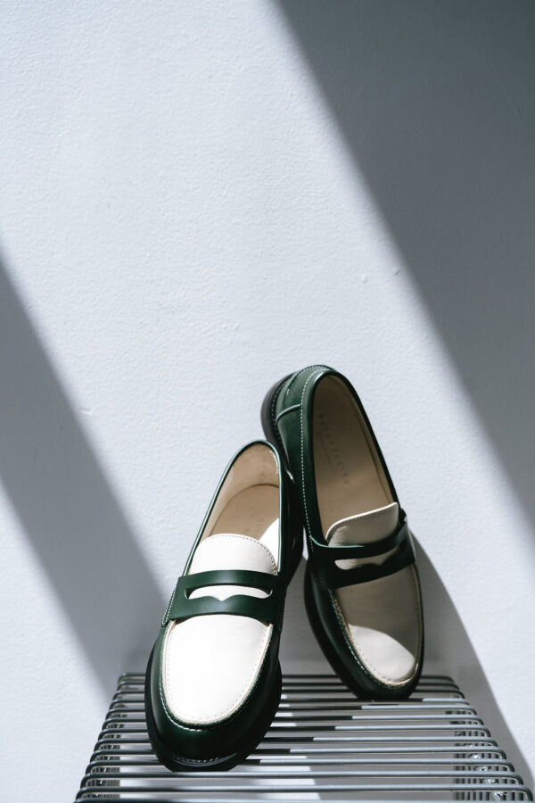 Wilde Green + White Penny Loafer - 画像 (3)